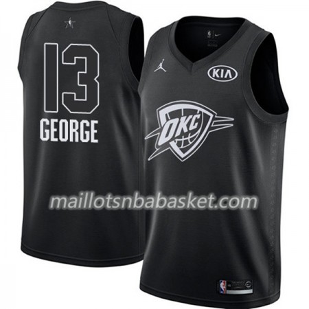 Maillot Homme Oklahoma City Thunder Paul George 13 2018 All Star Jordan Brand Noir Swingman
